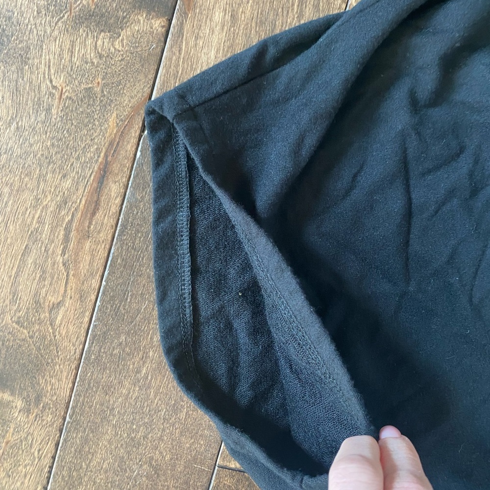 SOMA Womens Medium Black Hooded poncho EUC - Picture 6 of 7
